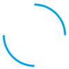 circular icon for the relationship between costs and improved processes