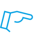 Handshake icon with two hands
