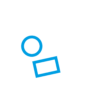 Icon of a suitcase filled with 2 components