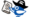 Bild unseres Maskottchens mit einer Schatzkarte in der Hand